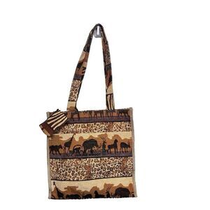 Safari bag with attached mini wallet